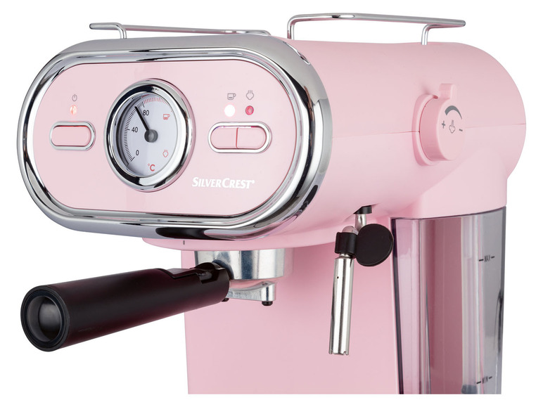  Zobrazit na celou obrazovku Sada espresso kávovaru SEM 1100 a 4 hrnků na kávu, růžová - Obrázek 8