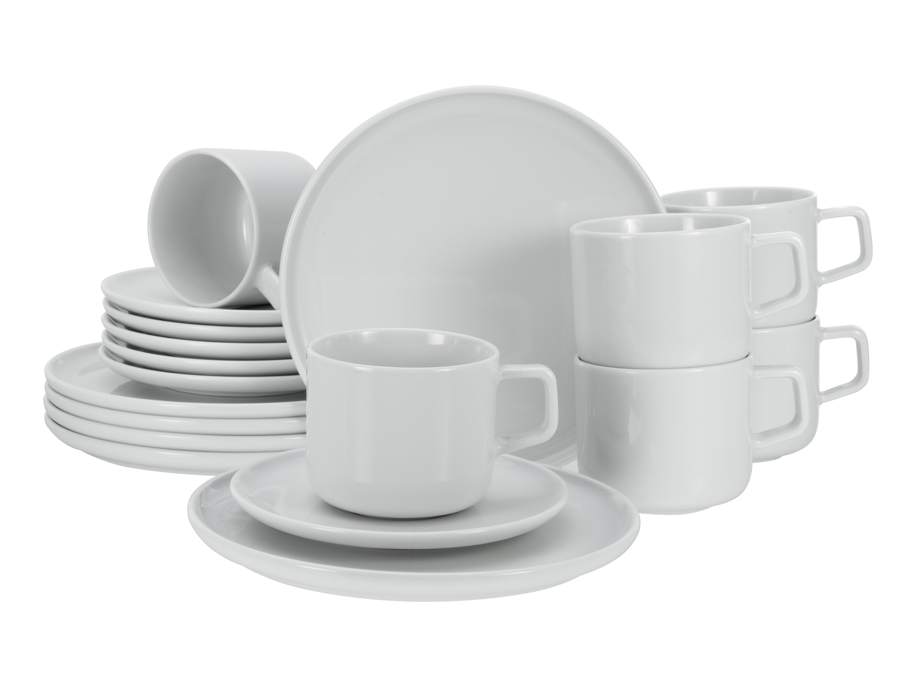 Creatable Jídelní servis Chef Collection (18dílný kávový servis, bílá)