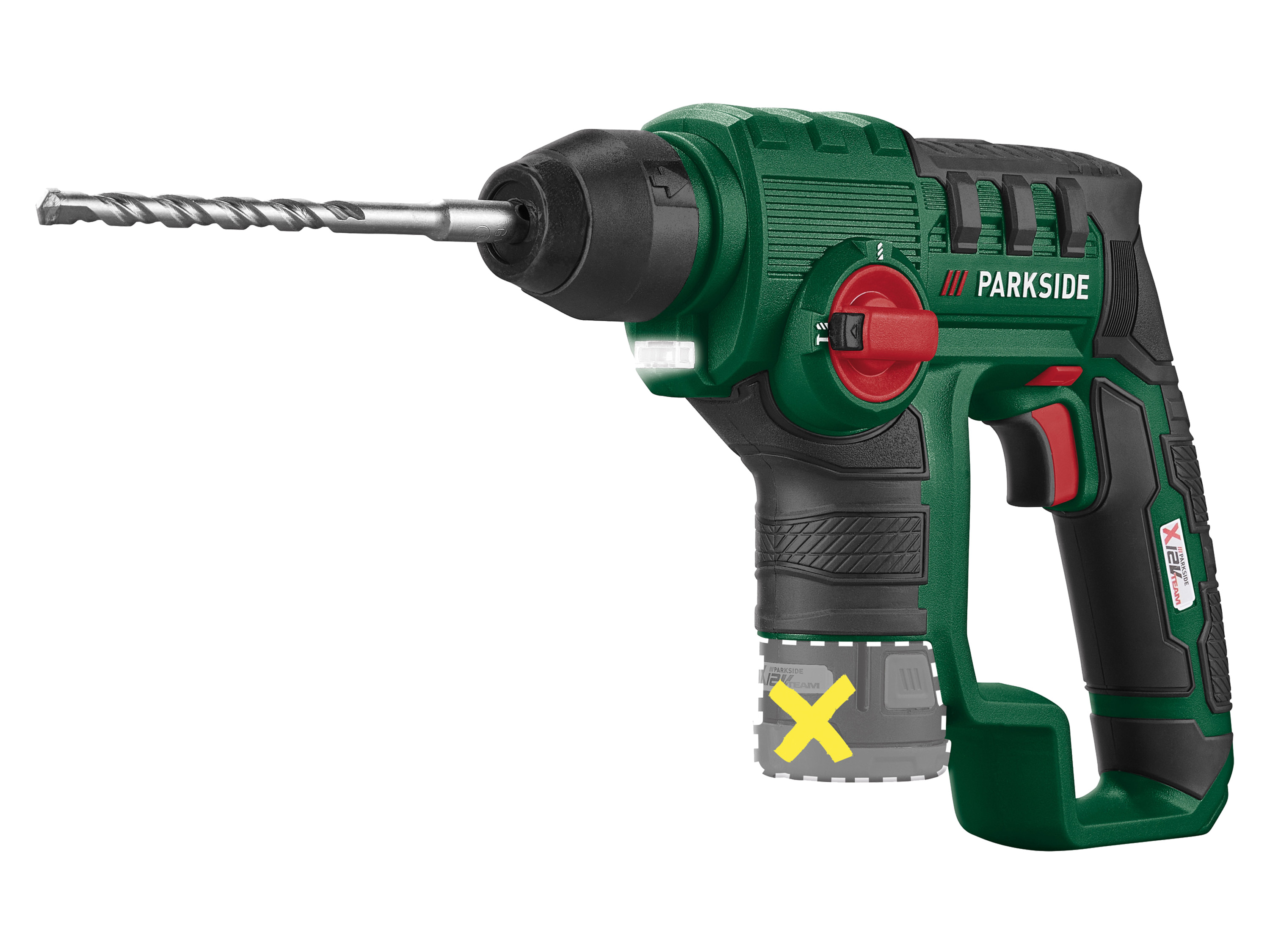 Parkside® Aku vrtací kladivo Pbha 12 A1 – bez akumulátoru a nabíječky