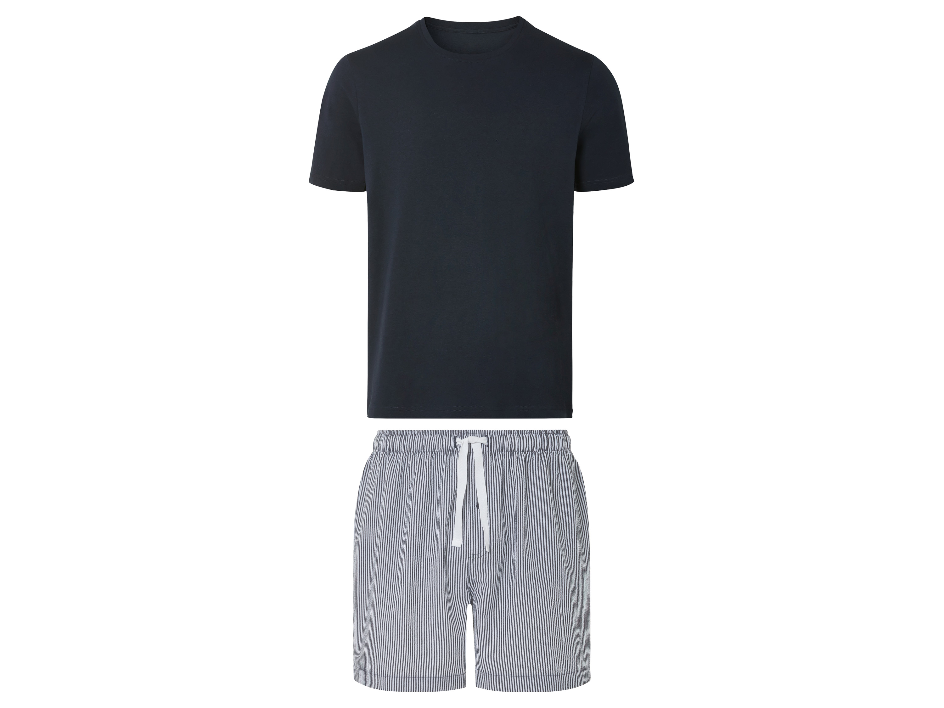 Livergy® Pánské pyžamo, čistá bavlna (navy modrá, M (48/50))