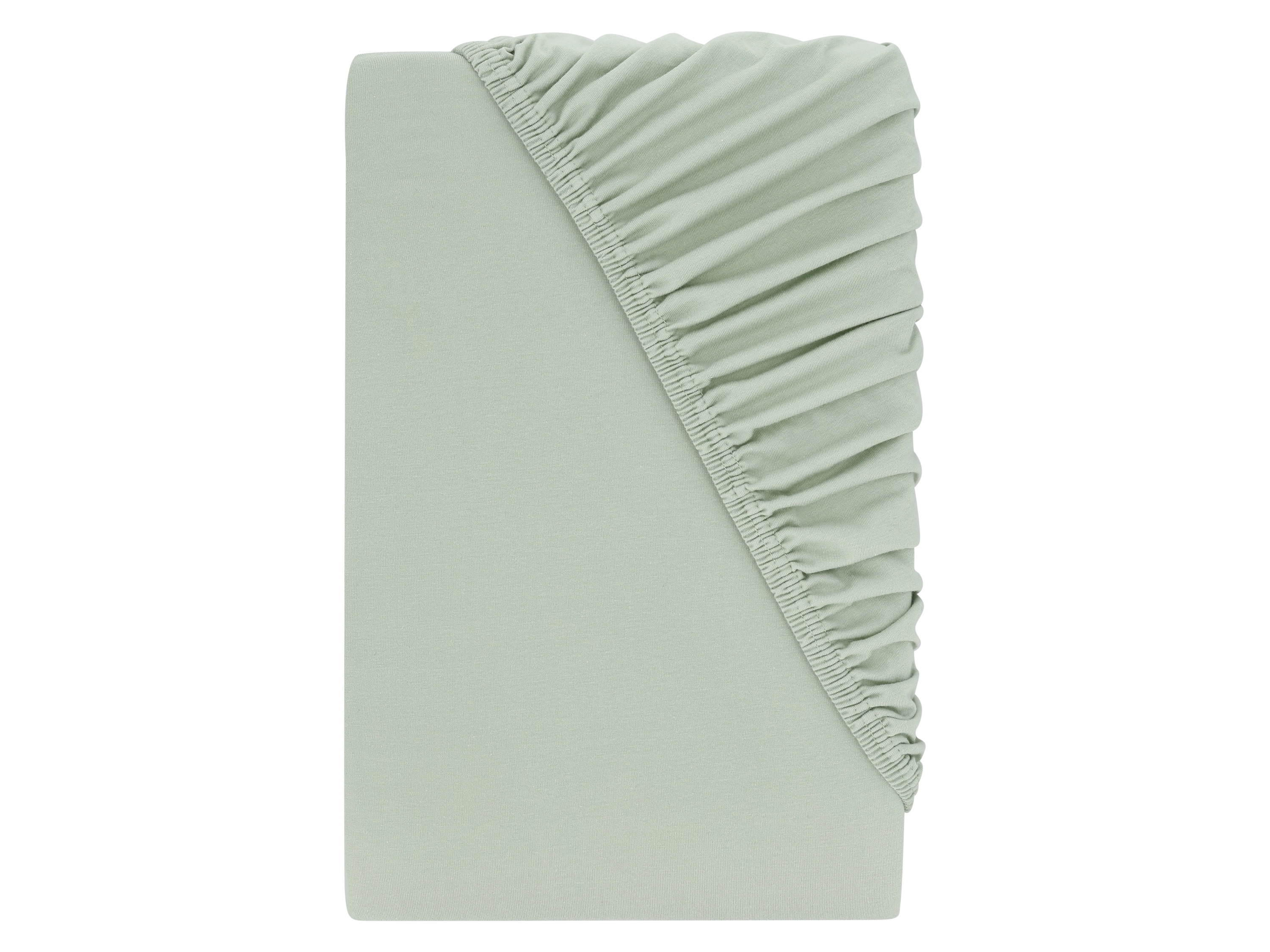 Livarno® Žerzejové napínací prostěradlo, 140–160 x 200 cm (zelená)