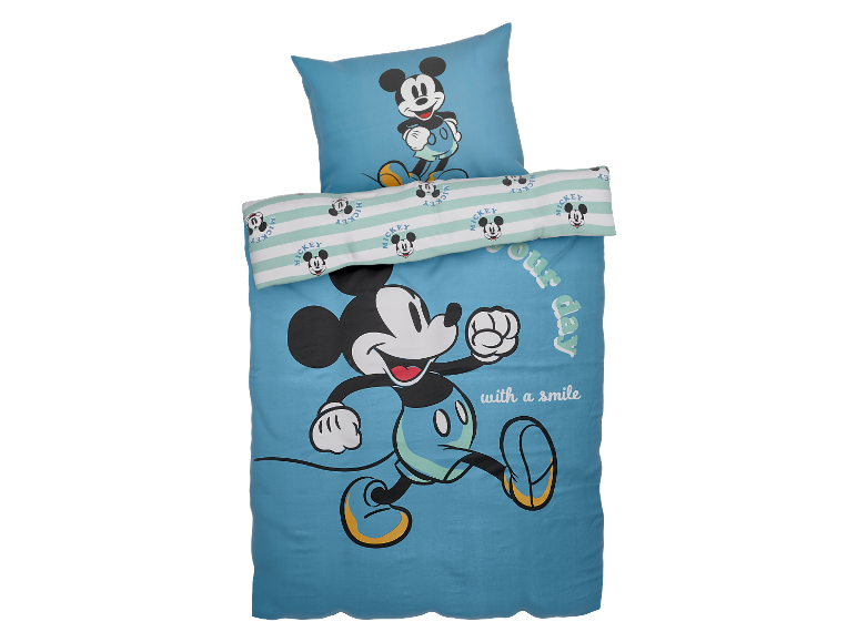 Ložní povlečení Mickey Mouse: povlak na přikrývku a polštář.