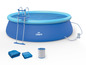 Nafukovací bazén s žebříkem, filtrem a plachtou od Crivit.