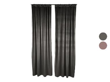 LIVARNO® Sada závěsů, 2dílná, 135 x 254 cm