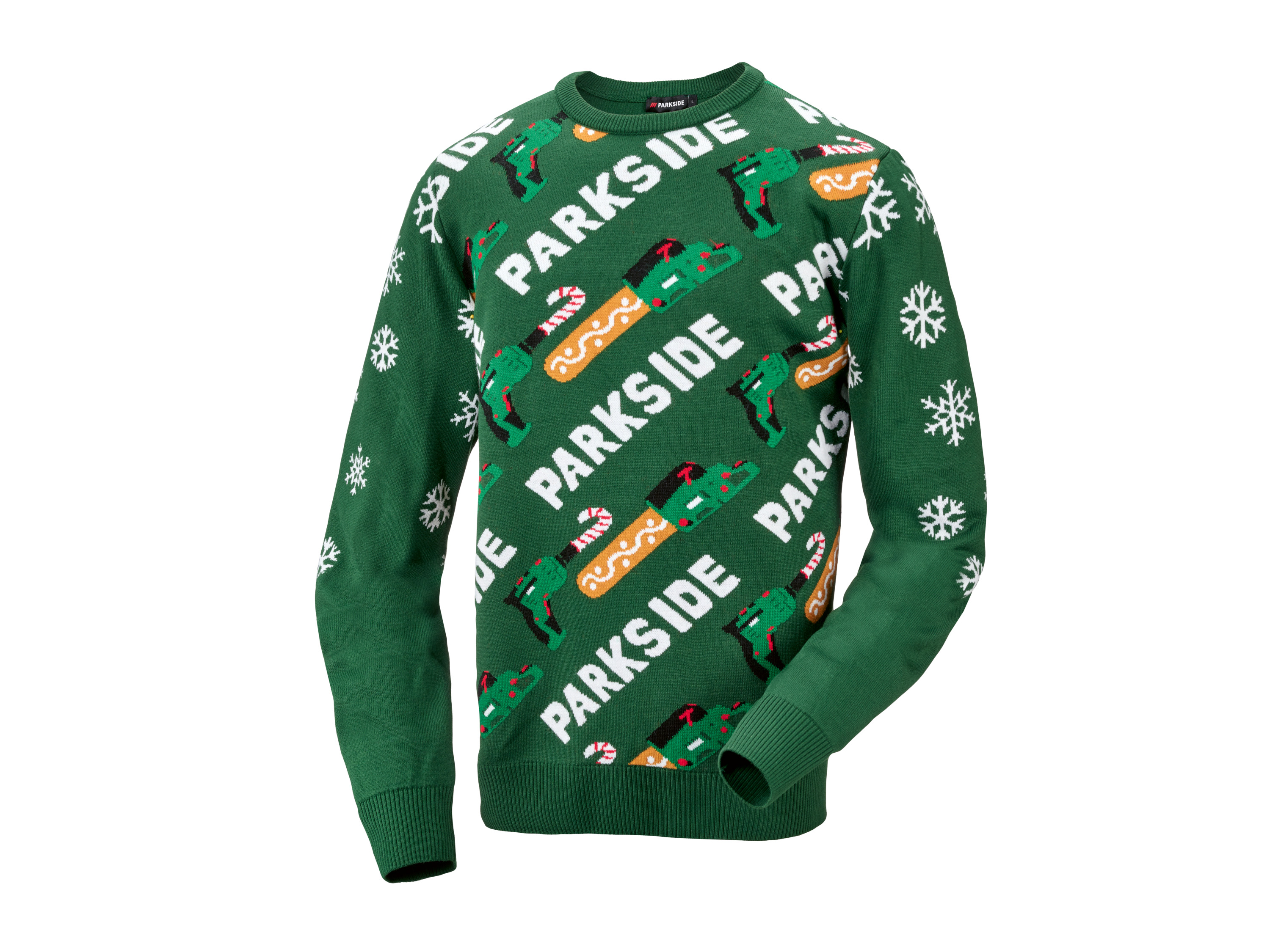 Parkside® Pánský vánoční svetr (řetězová pila, XL (56/58))