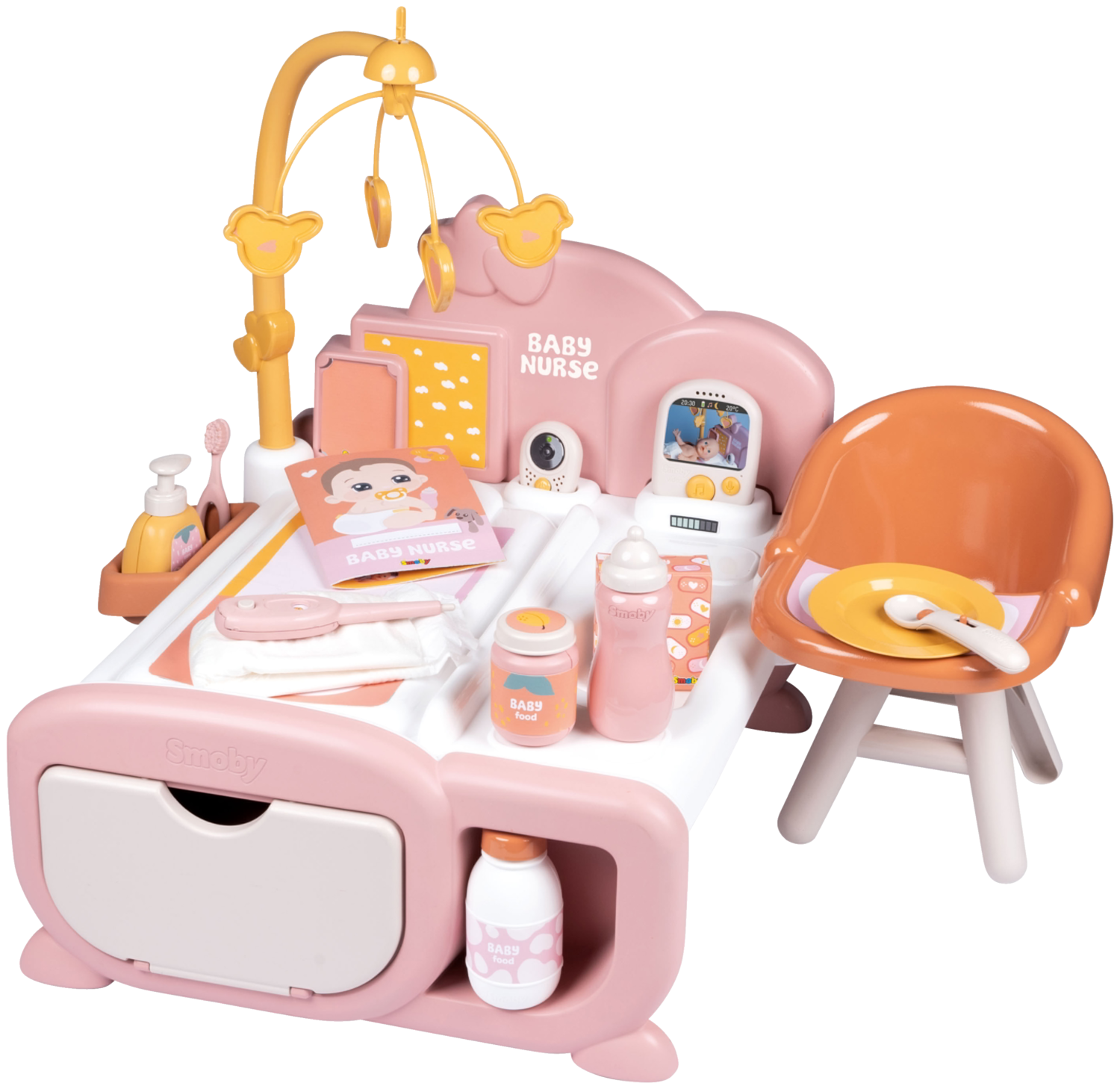 Smoby Pečovatelské centrum pro panenky Baby Nurse Cocoon 3 v 1
