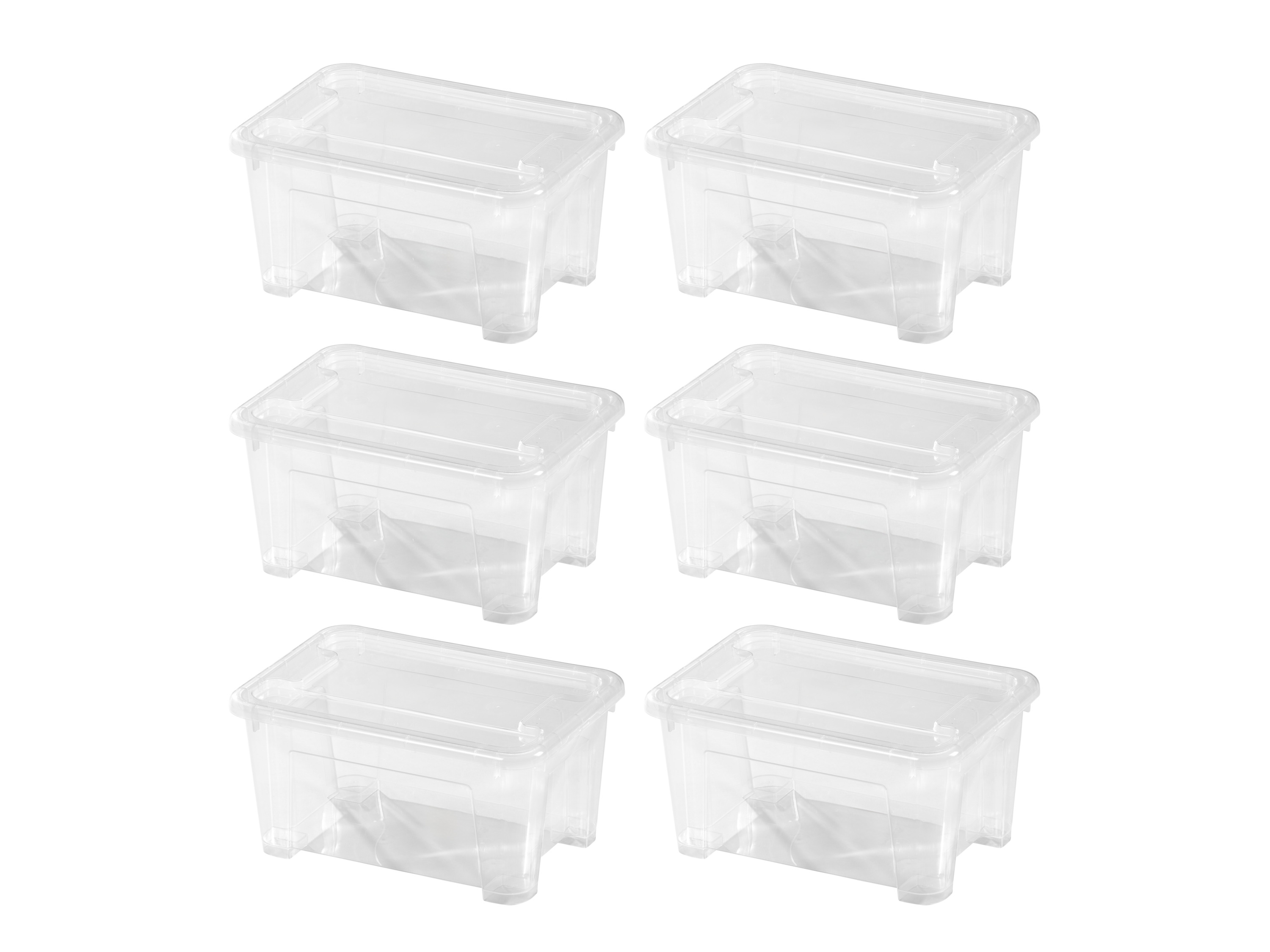 W5 Úložný box s víkem, 5 l, 6 kusů