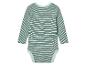 Dětský overal s dlouhým rukávem v pruzích.