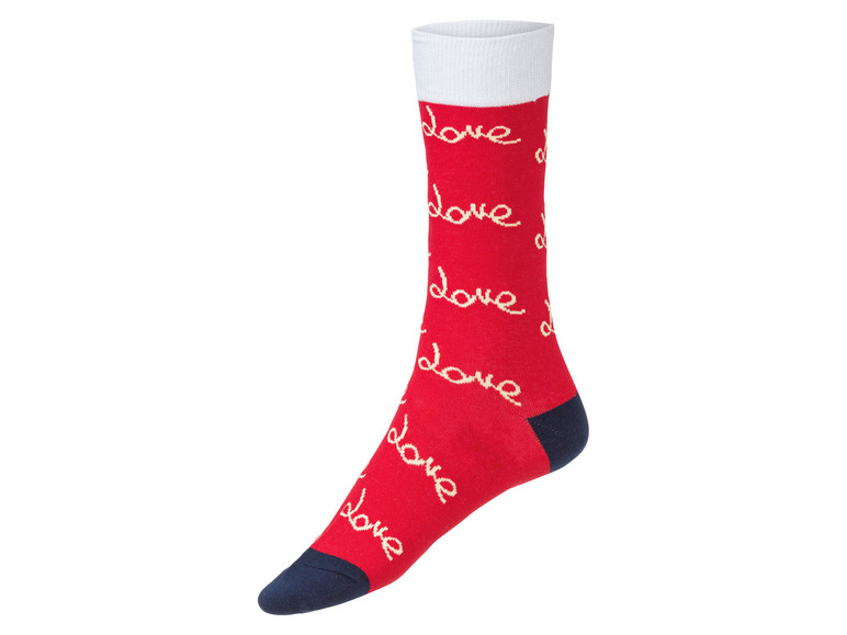  Zobrazit na celou obrazovku Fun Socks Ponožky s romantickým vzorem v dárkovém balení, 3 páry - Obrázek 9