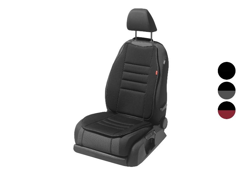 Černý potah na autosedačku se třemi barevnými možnostmi.