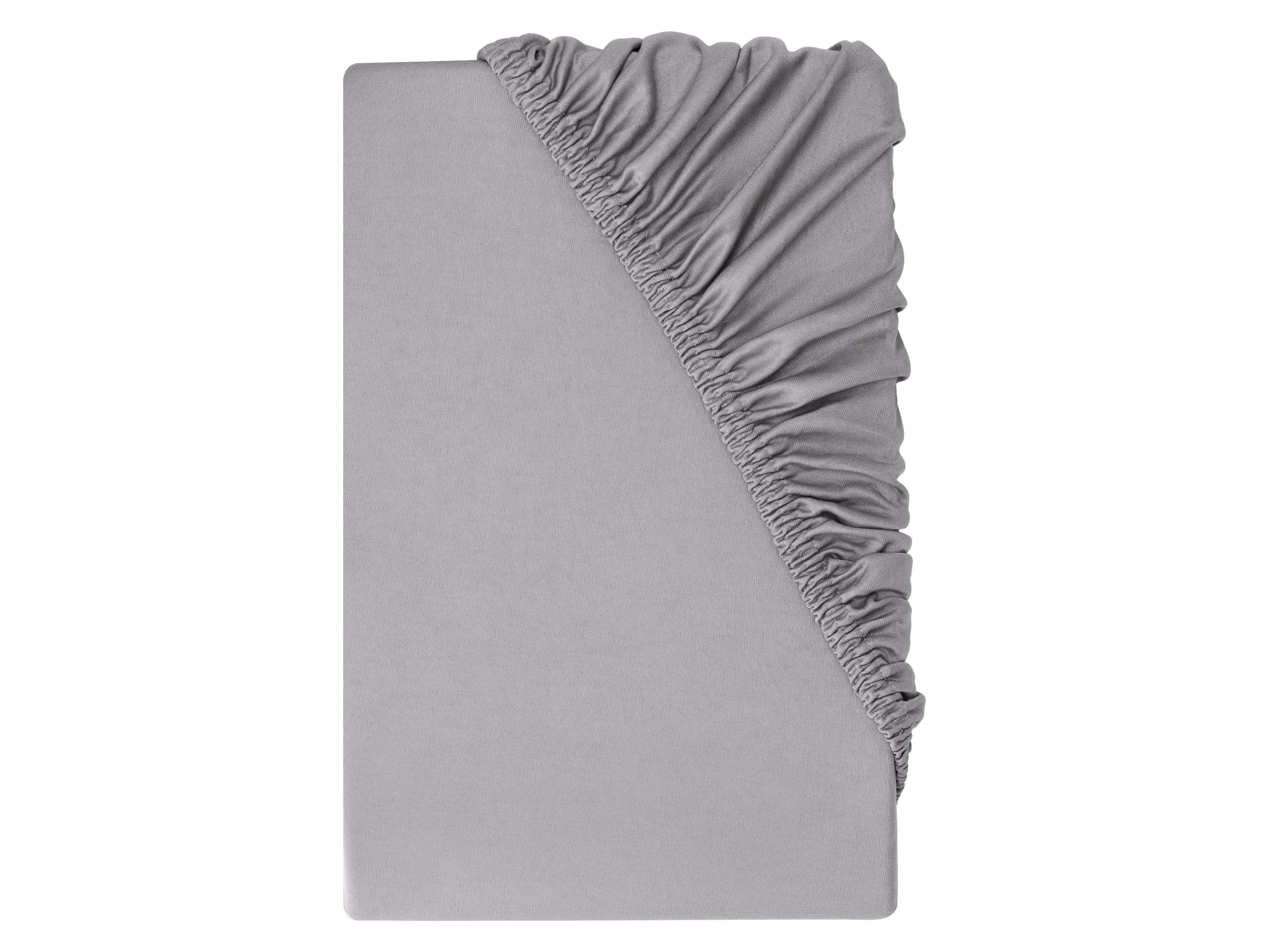 Livarno® Žerzejové napínací prostěradlo, 140–160 x 200 cm (šedá)