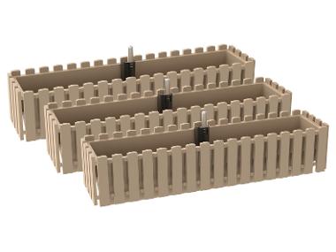 PARKSIDE® Sada samozavlažovacích truhlíků Kensington, 75 cm, 3dílná