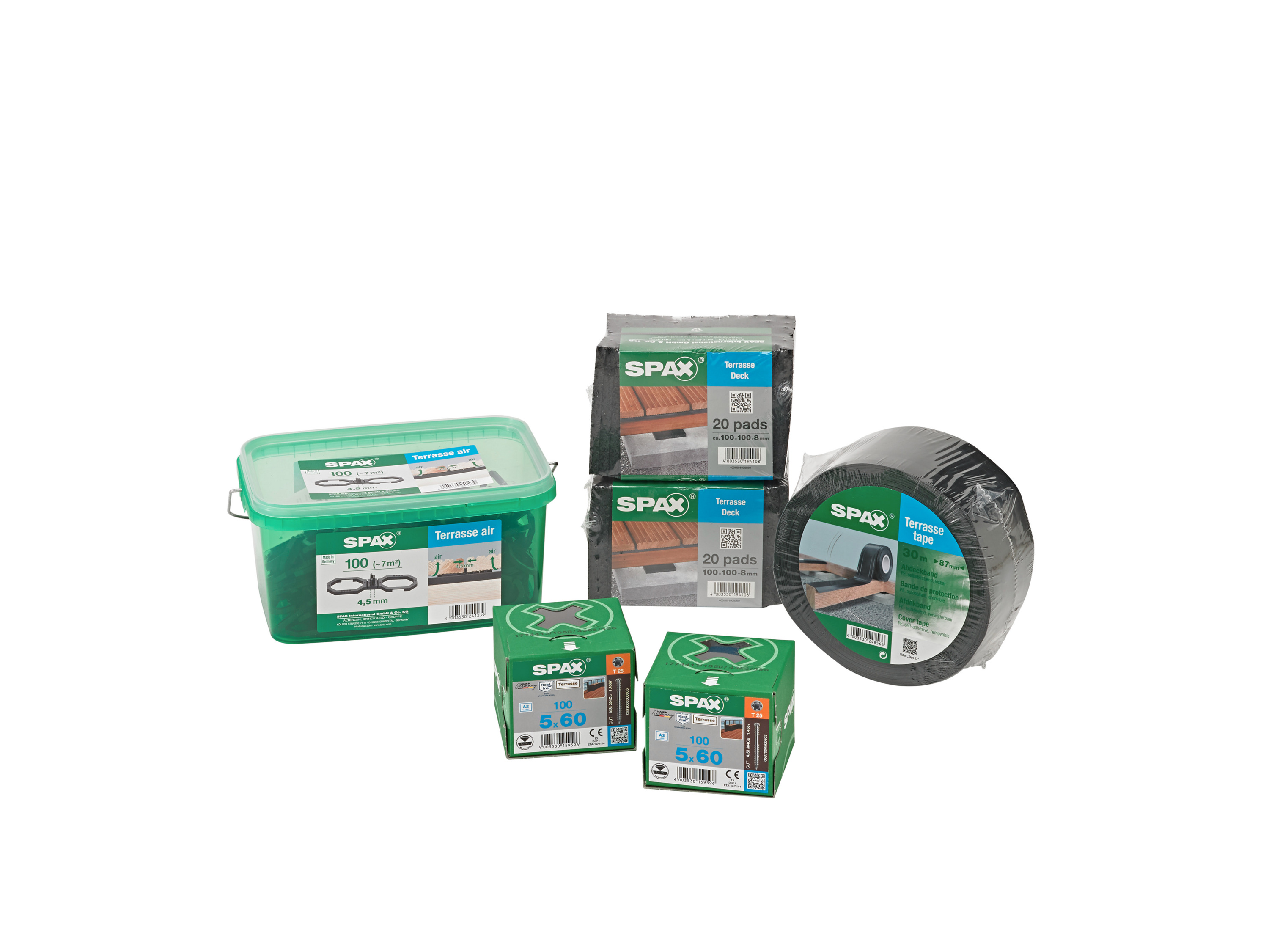 Spax Sada pro stavbu terasy, pro 6 m² terasy
