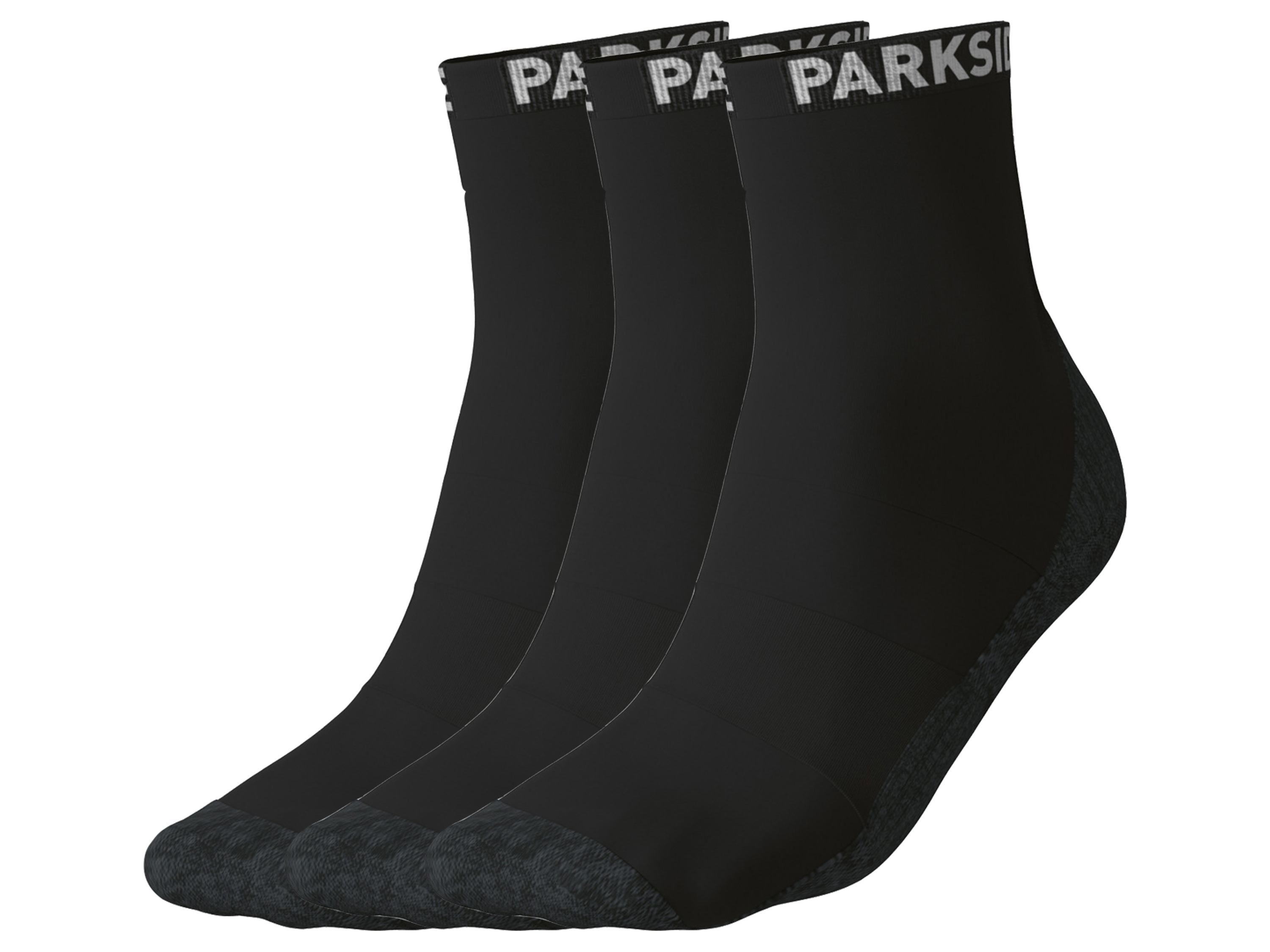 Parkside® Pánské pracovní ponožky, 3 páry (černá, 43-46)