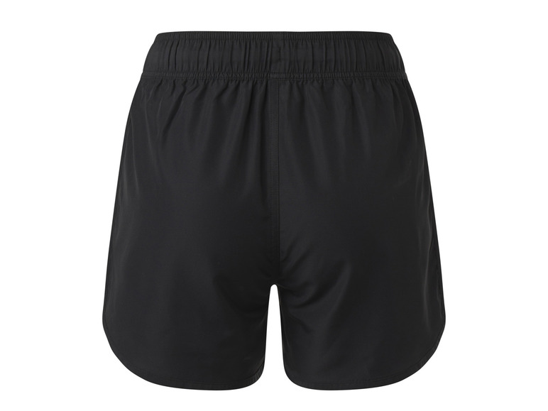 Černé sportovní šortky s elastickým pasem.
