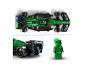 Sada LEGO Speed Champions s závodním vozem Aston Martin Aramco F1 a minifigurkou jezdce.