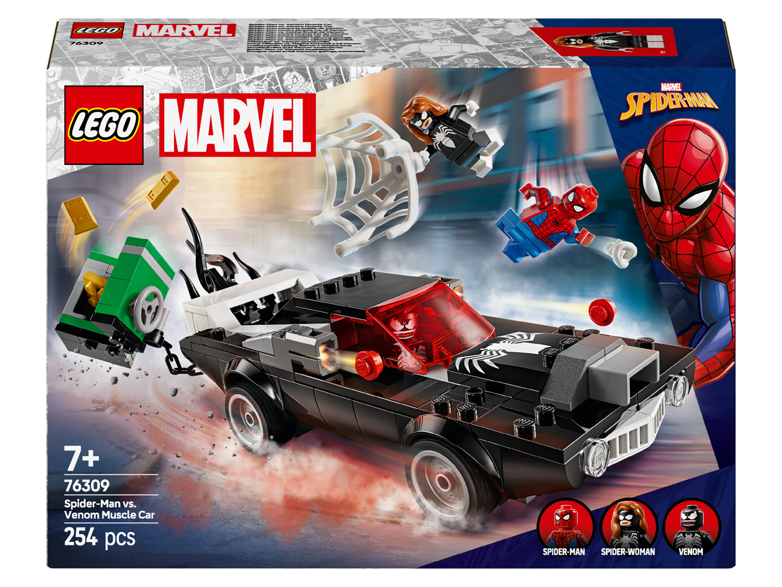 Lego® Marvel Super Heroes 76309 Spider-Man vs Venomův výkonný sporťák