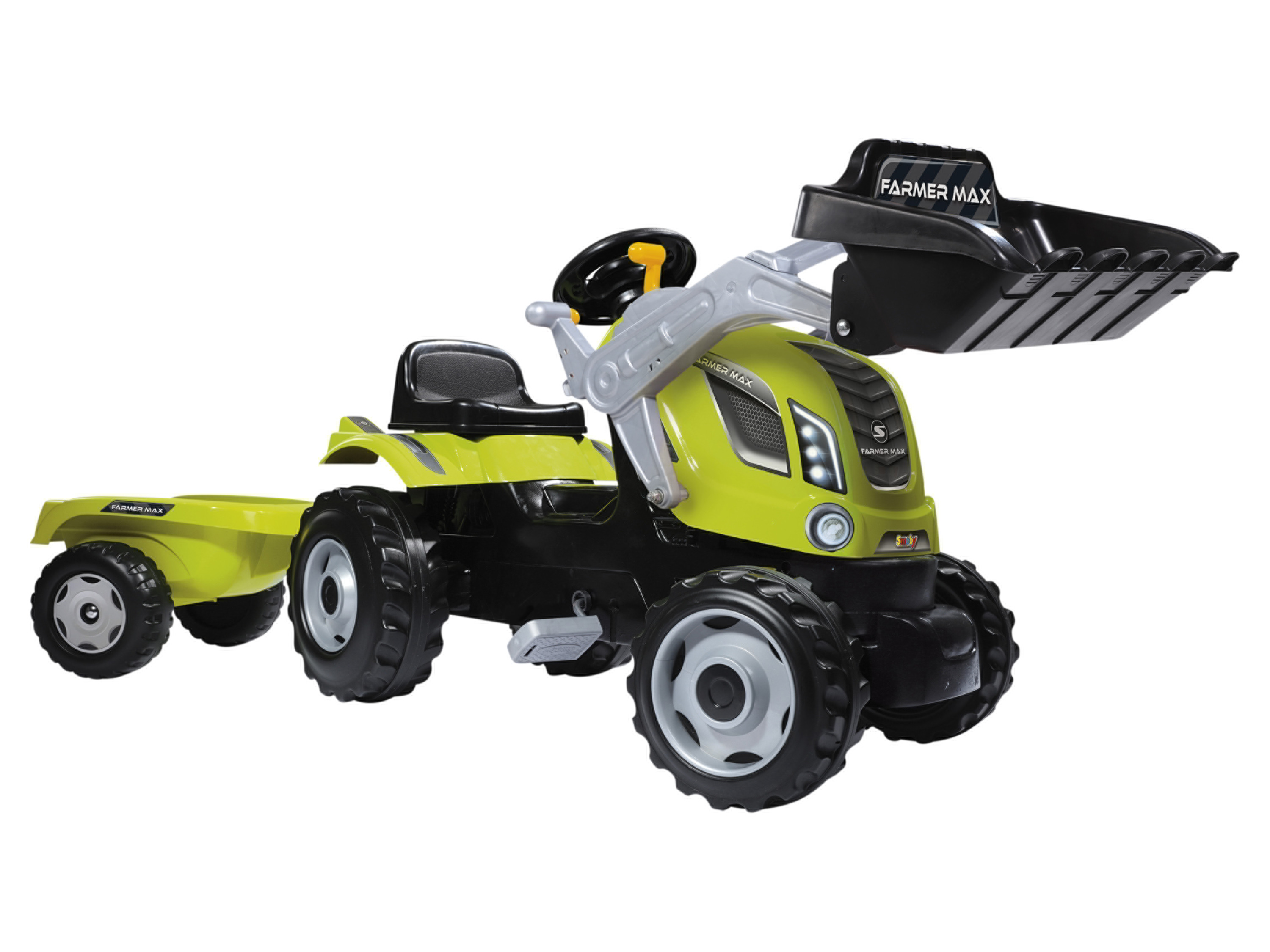 Smoby Traktor s nakladačem a přívěsem