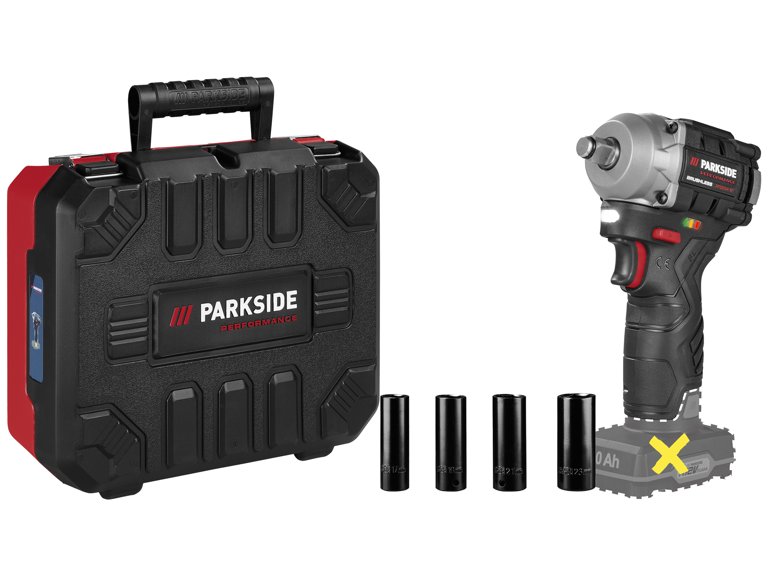 Parkside Performance® Aku rázový utahovák Ppdssa 12 A1 – bez akumulátoru a nabíječky