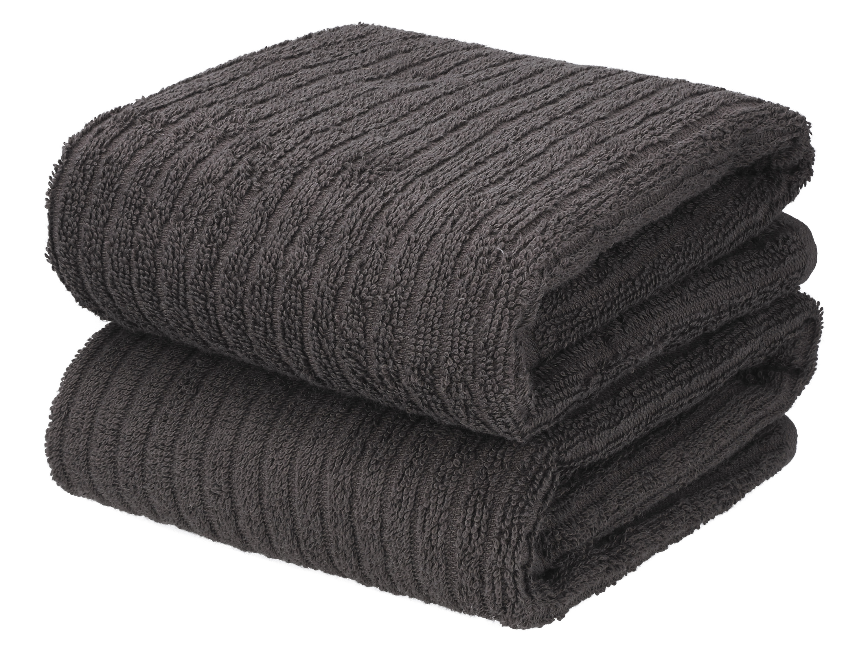 Livarno® Froté ručník, 50 x 100 cm, 2 kusy (tmavě šedá)