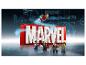 LEGO Marvel figurky a logo Avengers