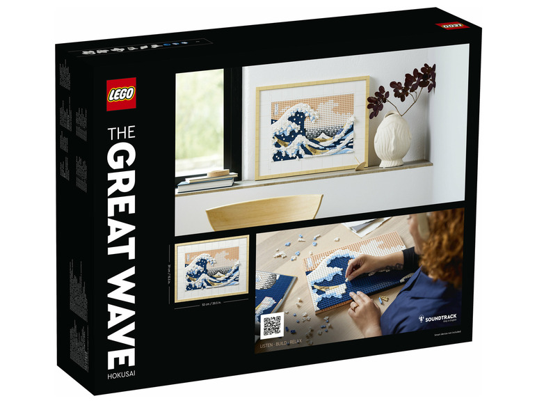 LEGO Art sada s motivem Velké vlny od Hokusaiho, se soundtrackem