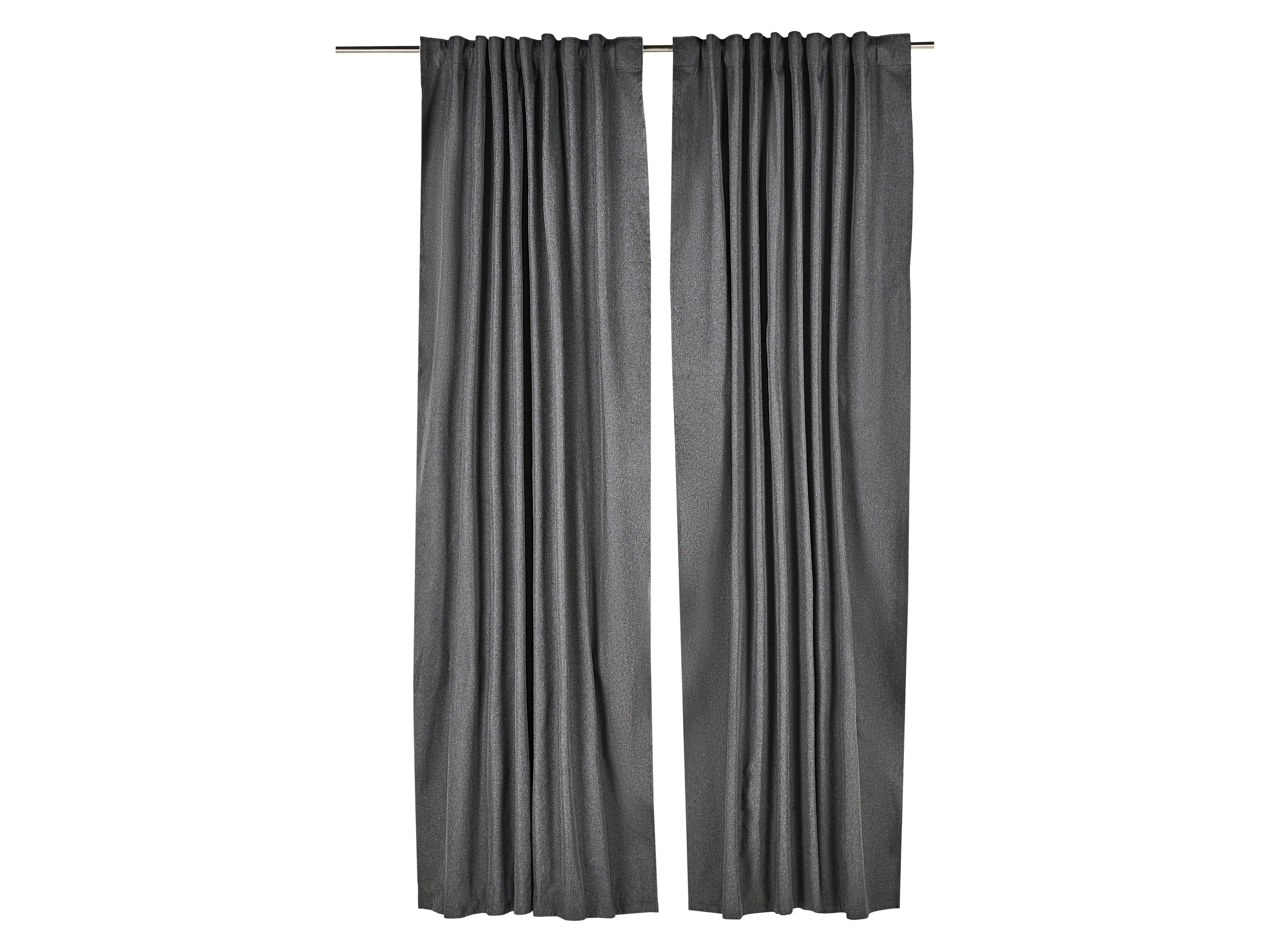 Livarno® Sada závěsů, 2dílná, 135 x 254 cm (šedá)