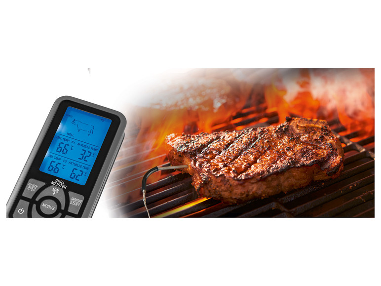  Zobrazit na celou obrazovku GRILLMEISTER Bezdrátový grilovací teploměr GFGT 433 B2 / Bluetooth GTGT 2.4 A2 - Obrázek 3