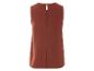 Terakotová bez rukávů, otevřená záda.