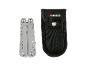 Multitool Parkside z nerezové oceli s černým pouzdrem.