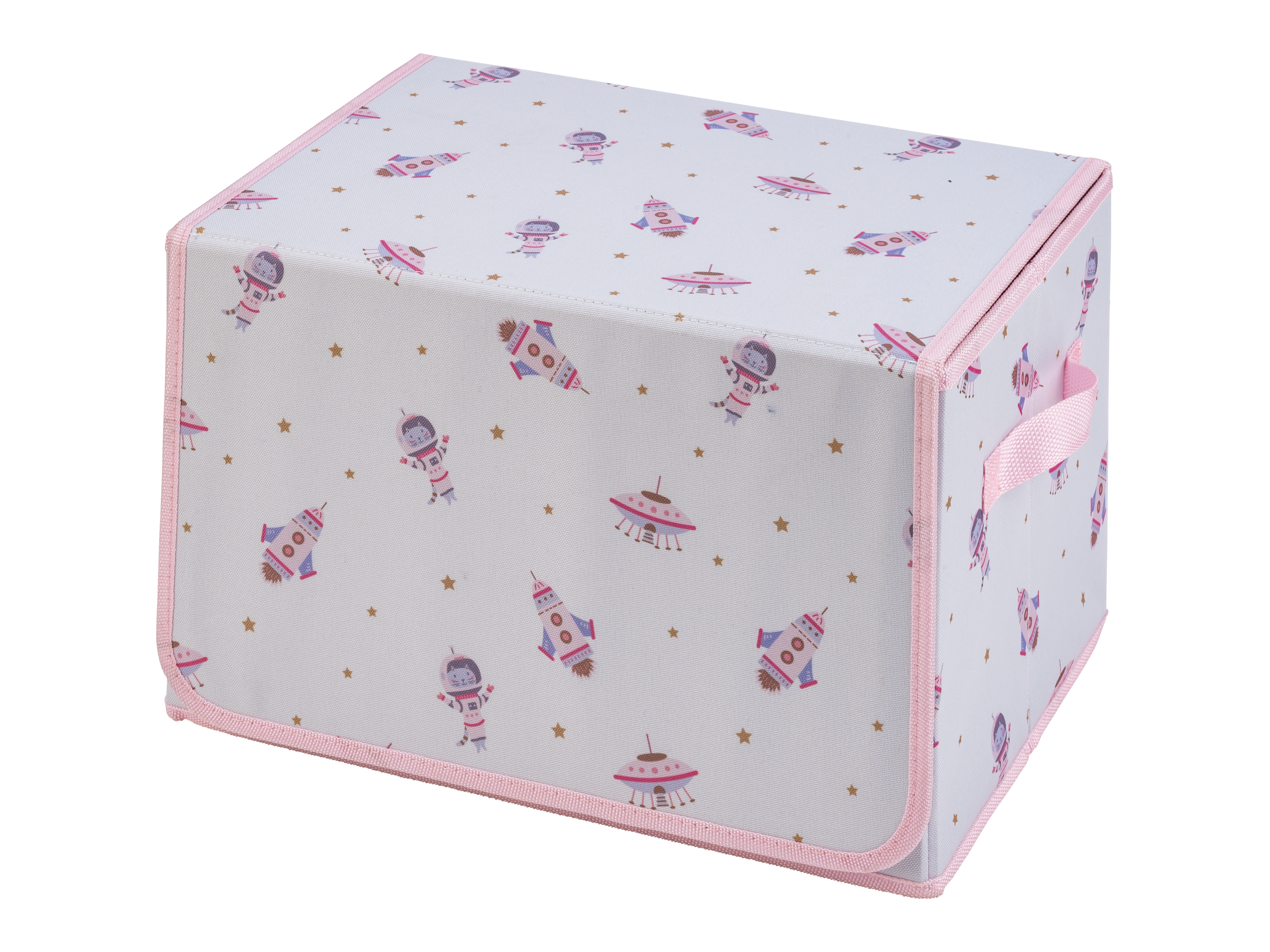 Livarno home Výklopný úložný box s podložkou na hraní (světle růžová)