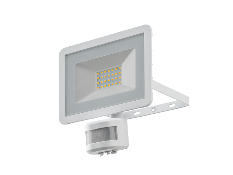 Bílý LED reflektor s pohybovým senzorem