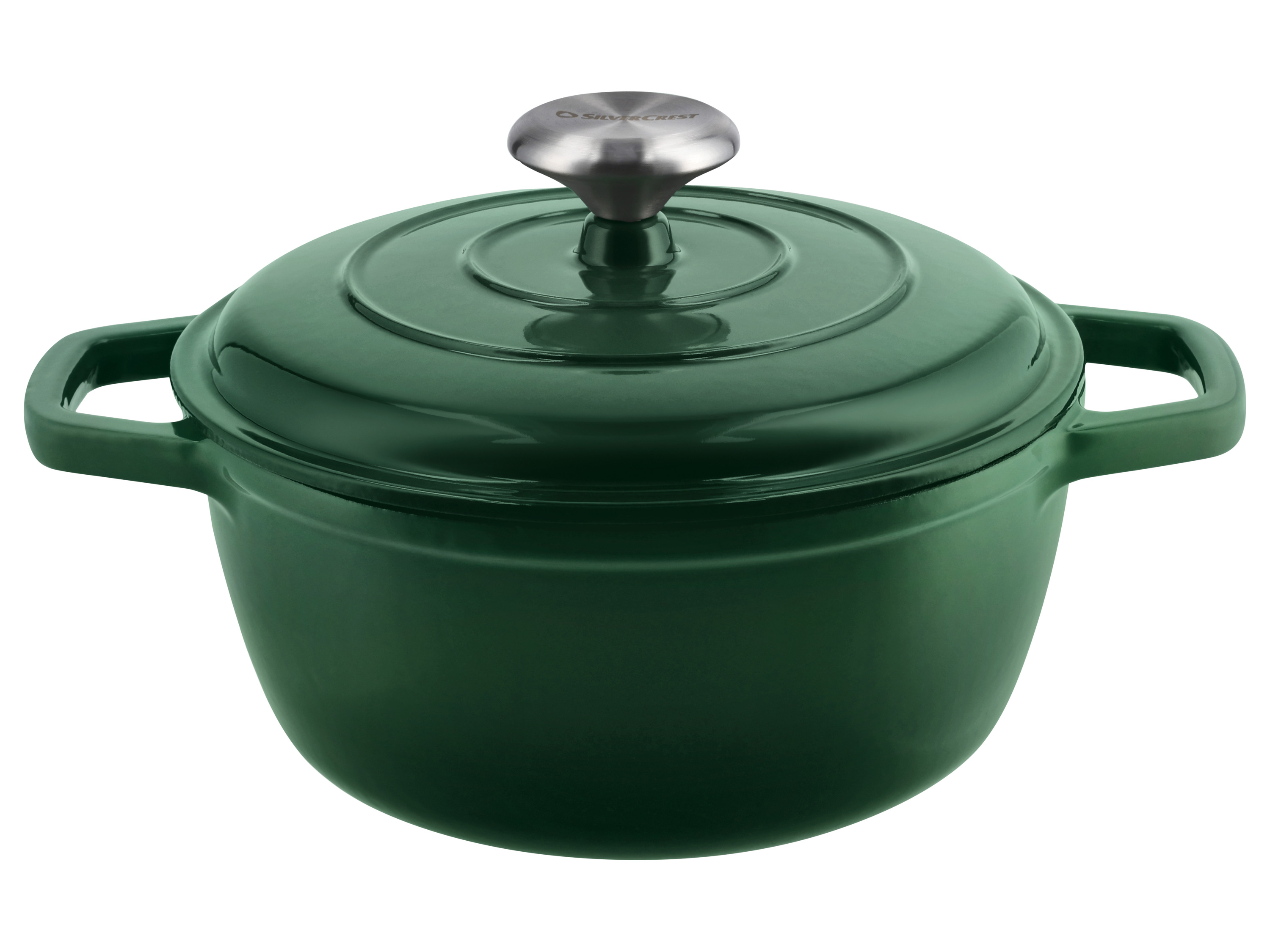 Silvercrest® Litinový hrnec Premium, Ø 21 cm / 2,8 l (zelená)