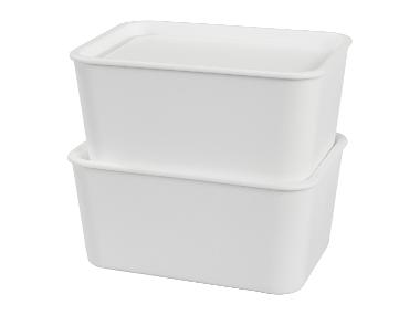W5 Úložný box s víkem, 1,2 l, 6 kusů