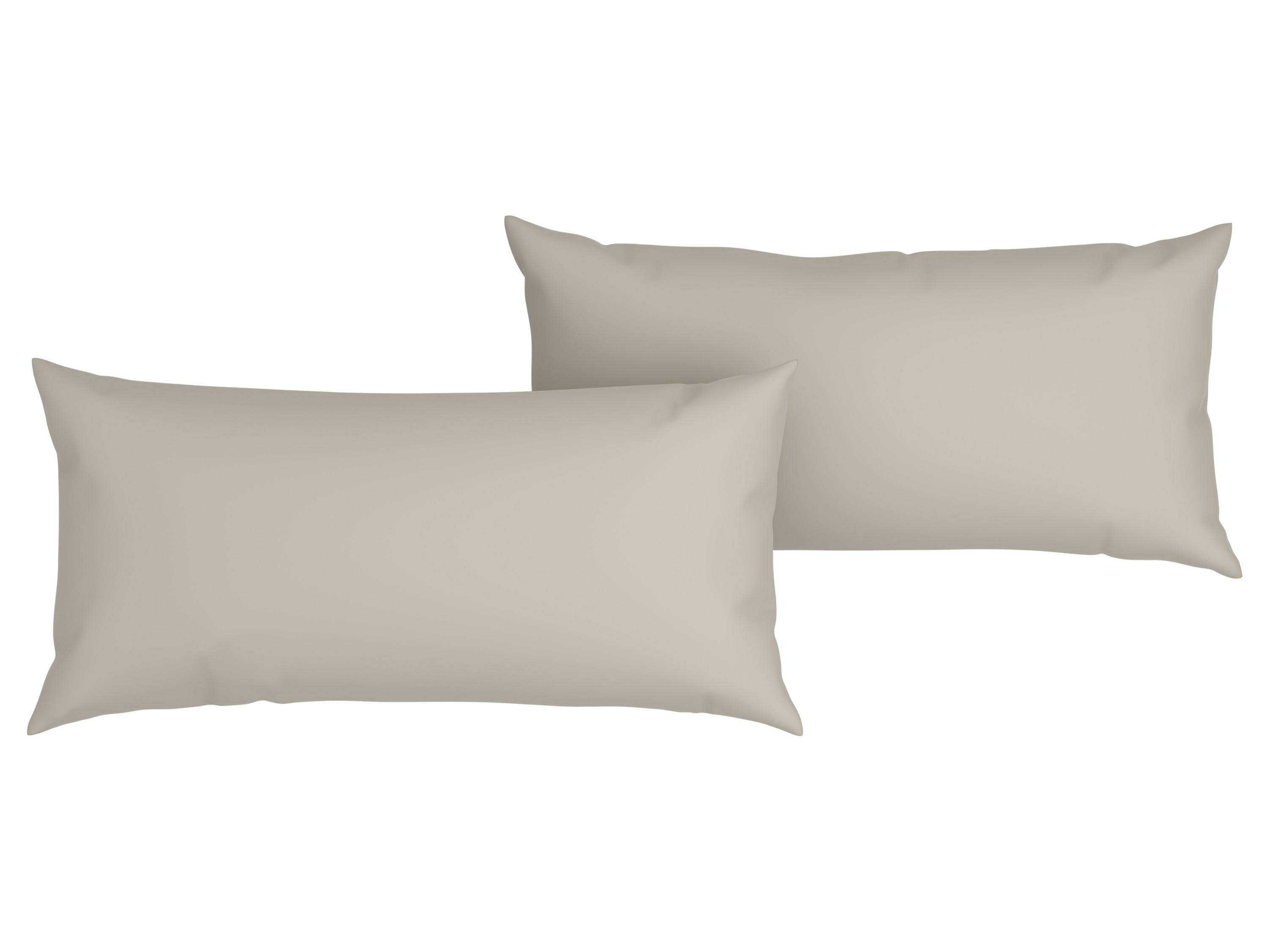 Livarno home Mušelínový potah na polštář, 40 x 80 cm (béžová)