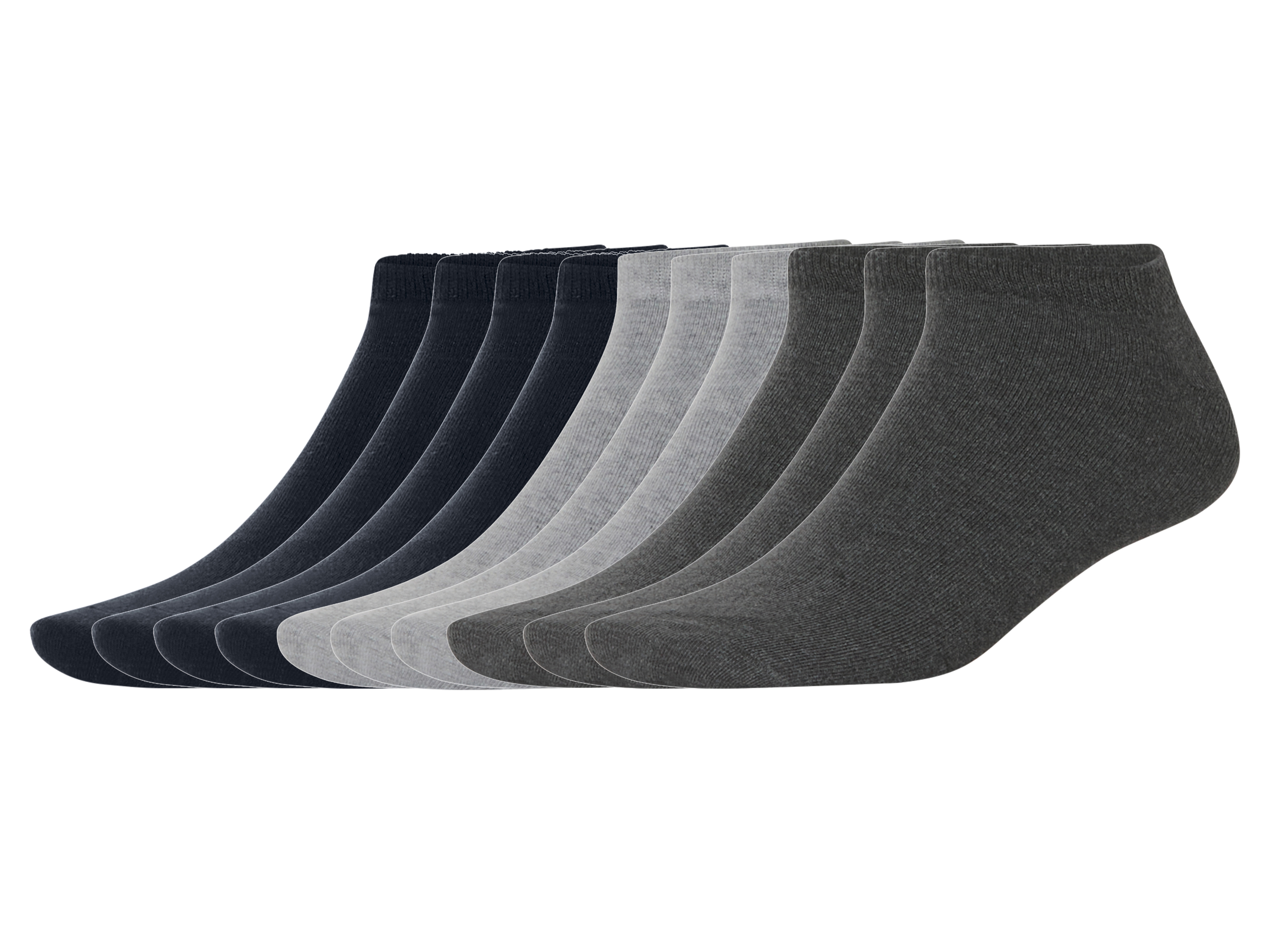 esmara Men Pánské nízké ponožky, 10 párů (šedá / navy modrá, 39-42)