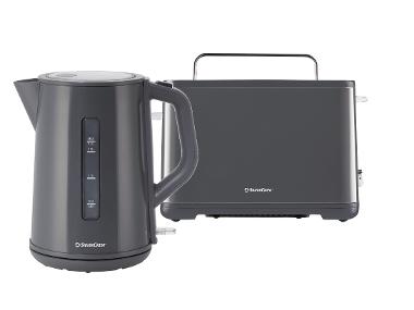 Sada rychlovarné konvice a topinkovače STC 850 E4, šedá, 2dílná