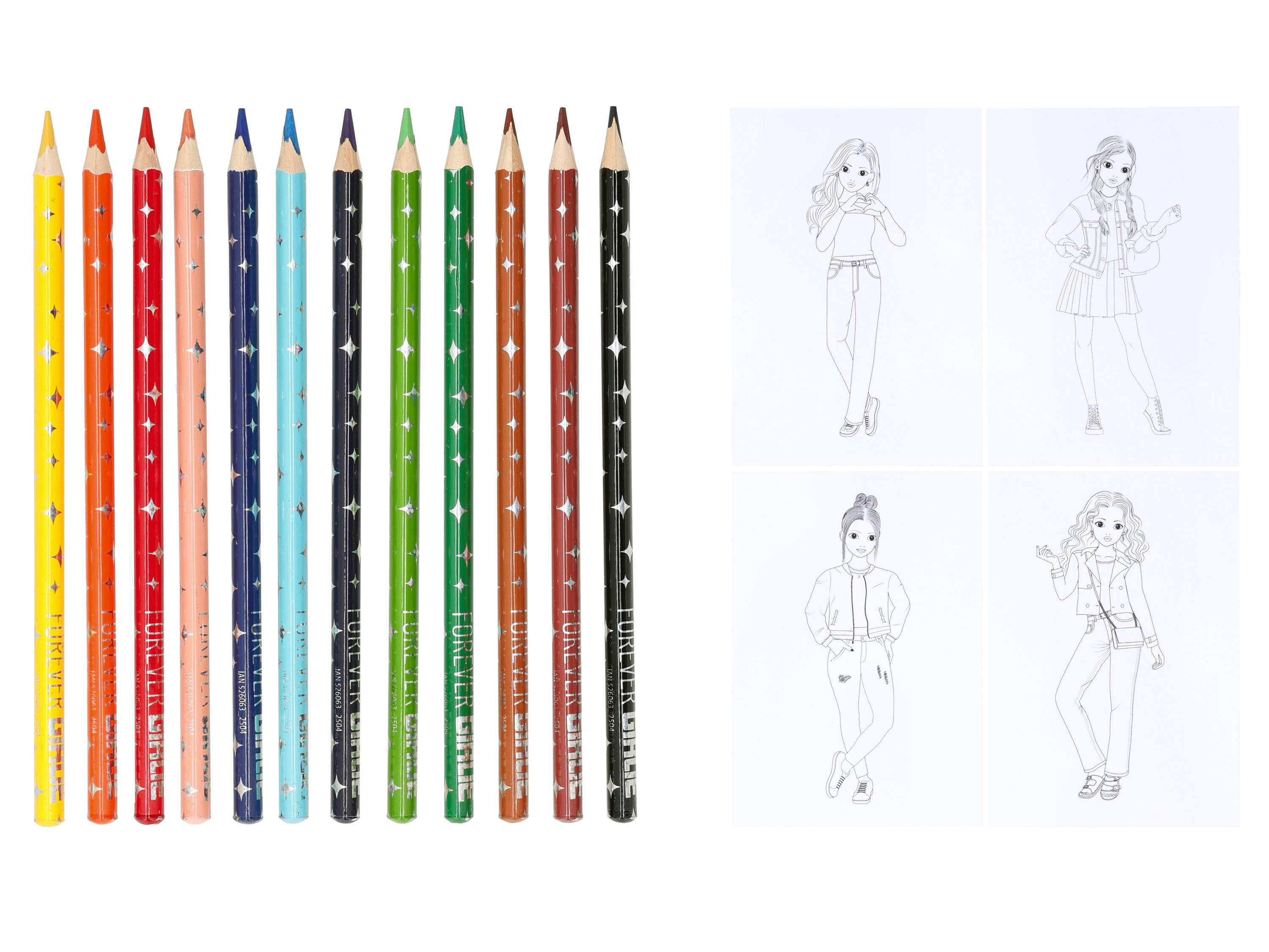 Sada pastelek, 16dílná (barevné pastelky Basic)