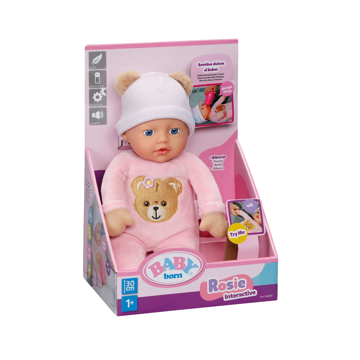 Baby Born Interaktivní panenka Rosie, 30 cm