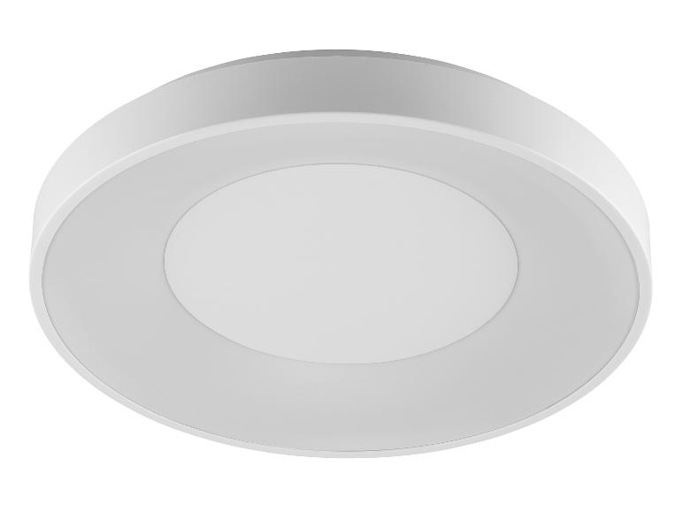 Bílé kulaté LED stropní svítidlo s jednoduchým designem