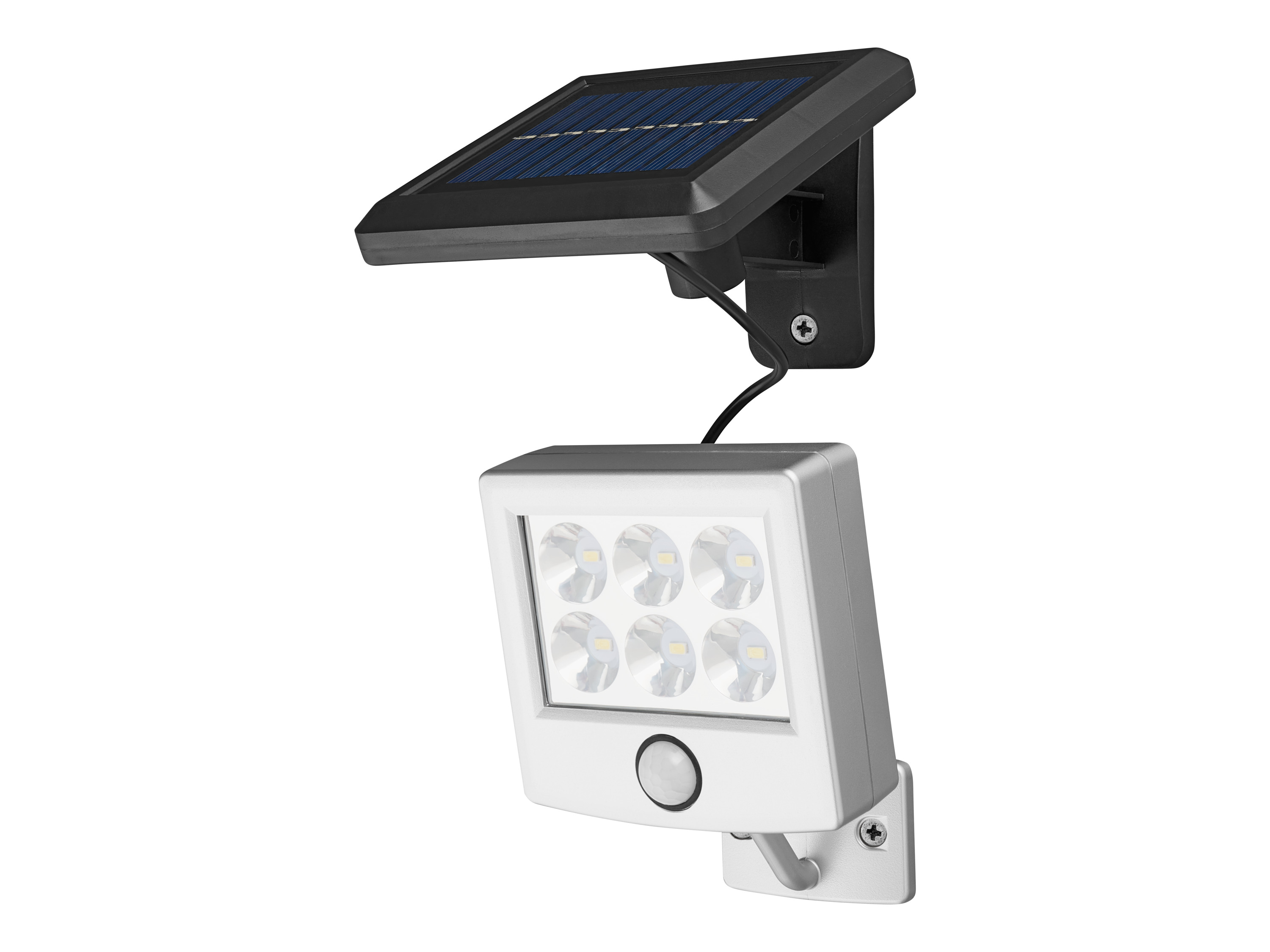 Livarno home Solární LED reflektor s pohybovým senzorem (separátní solární panel)