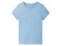 Světle modré dětské tričko, minimalistický styl.