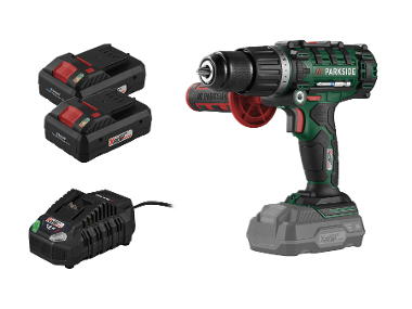 PARKSIDE® Aku příklepová vrtačka PSBSA 20-Li E4, 2x Smart 4 Ah