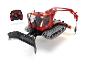 Červené hračkářské vozidlo PistenBully 600 s dálkovým ovládáním, na bílém pozadí.