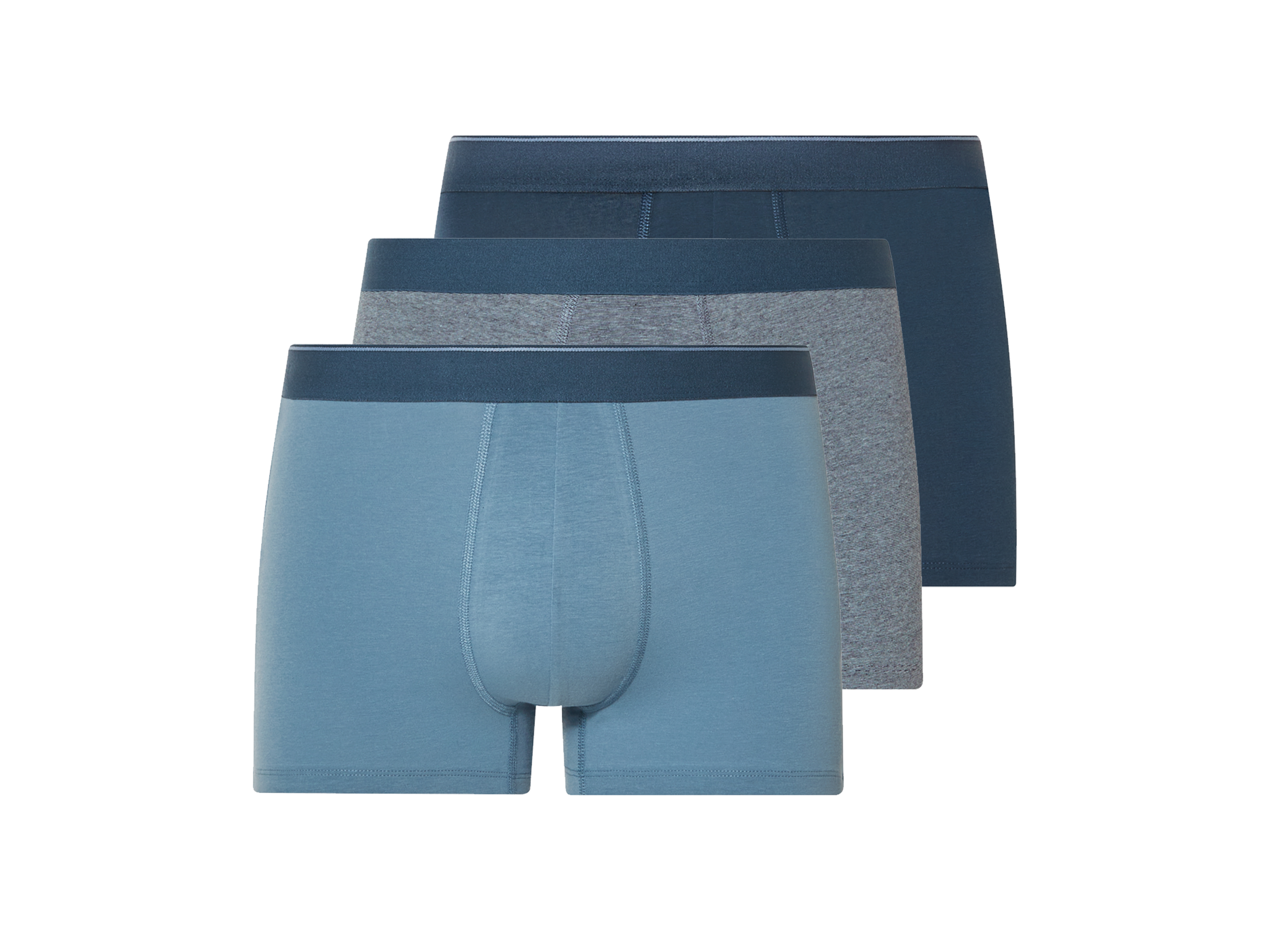 esmara Men Pánské boxerky, 3 kusy (navy modrá / modrá, 5/M)
