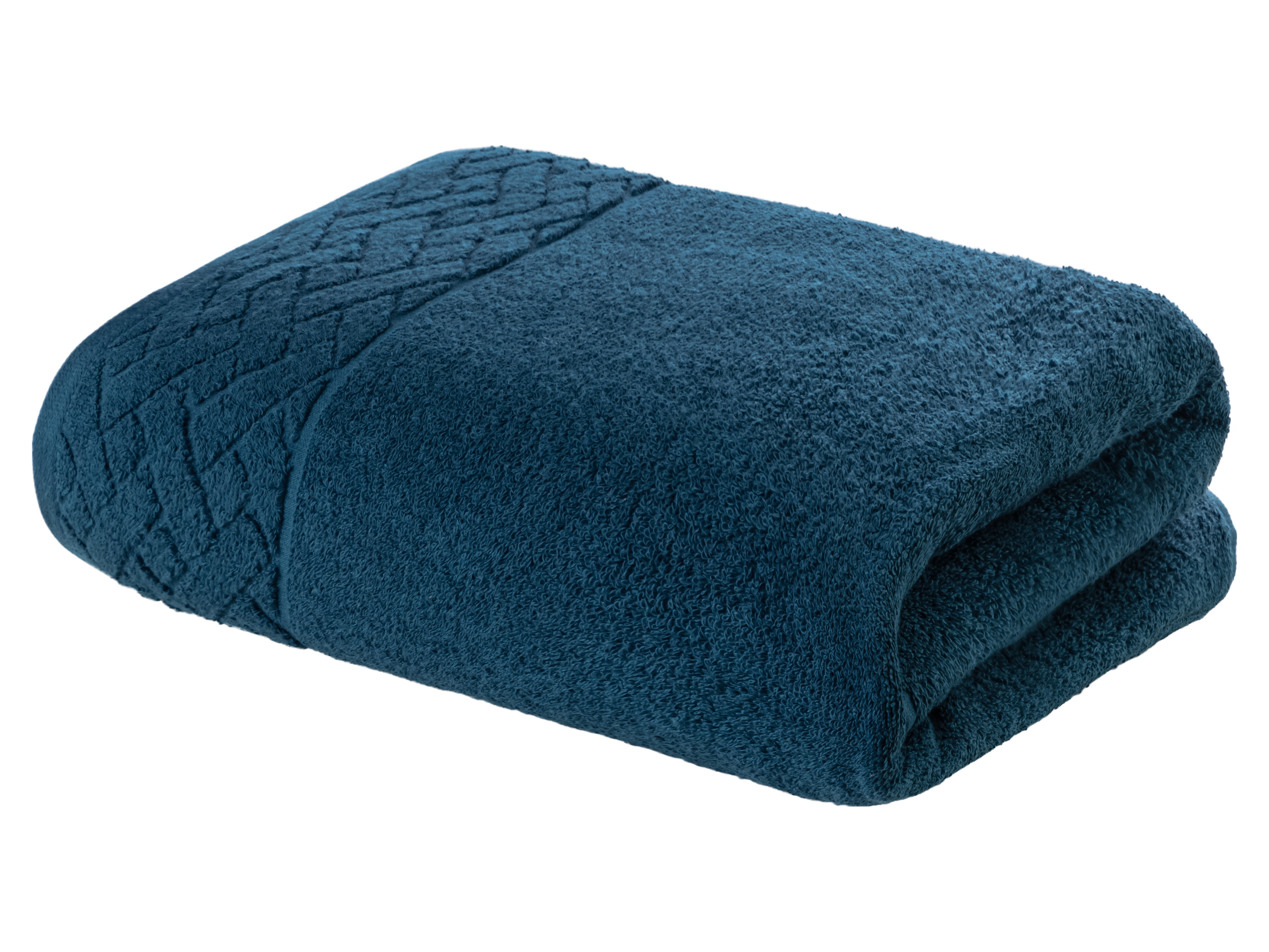 Livarno home Froté osuška s BIO bavlnou, 70 x 140 cm, 450 g/m2 (petrolejová)