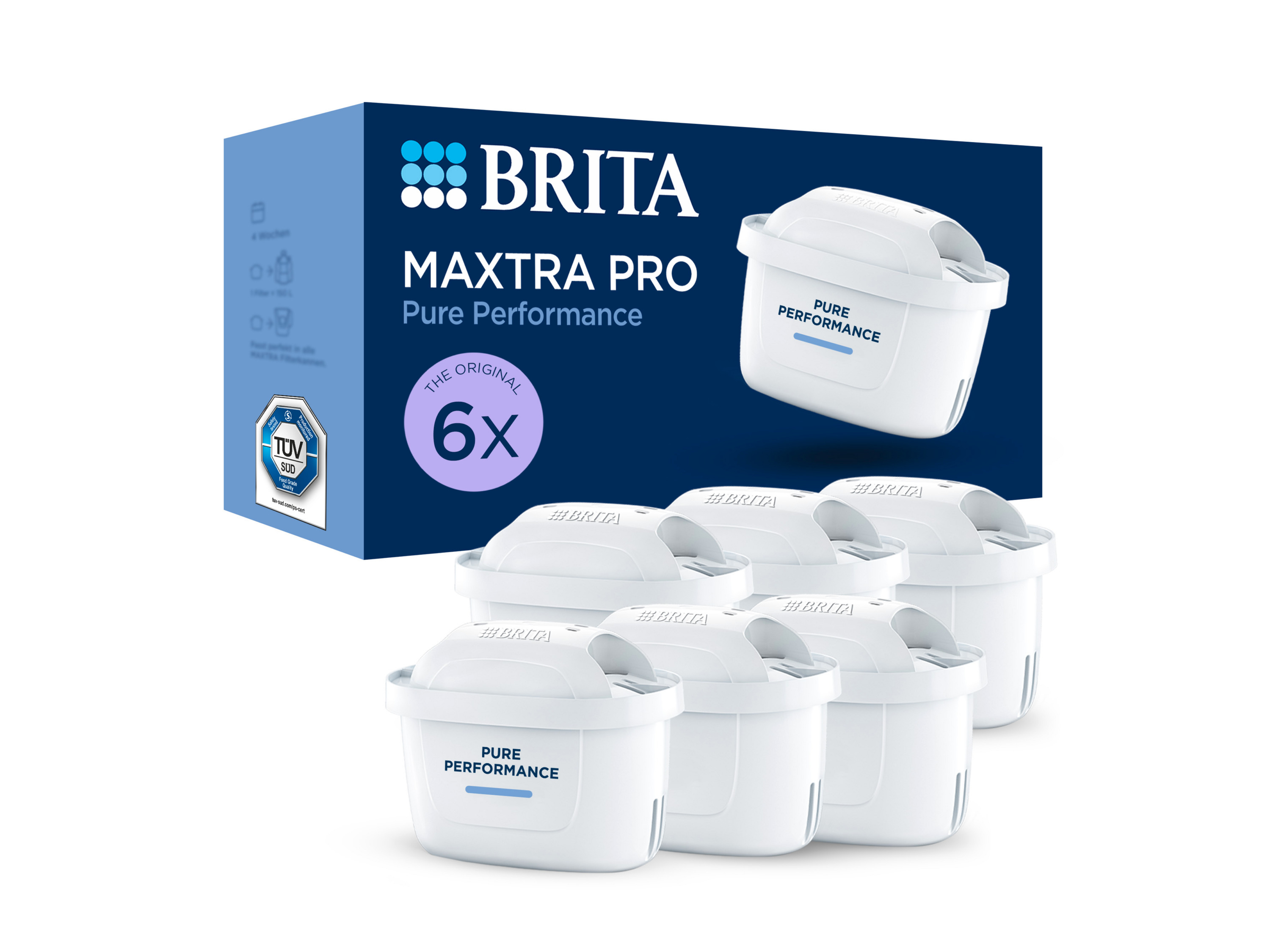 Brita Náhradní filtrační patrona Maxtra PRO Pure Performance (Balení po 6 kusech)