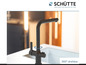 Černá kuchyňská baterie Schütte, otočná o 360 stupňů.
