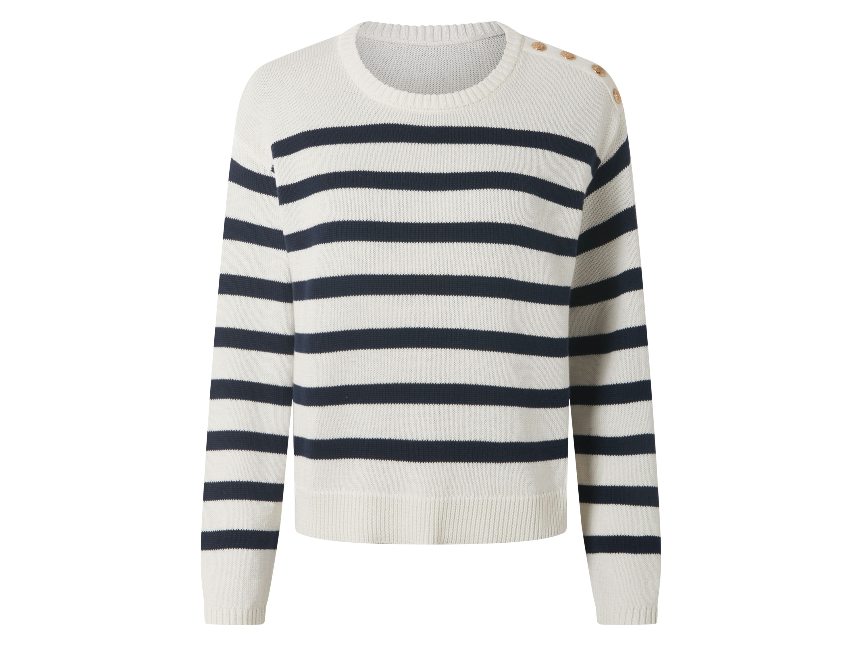 esmara® Dámský pletený svetr s BIO bavlnou (krémová, Xs(32/34))