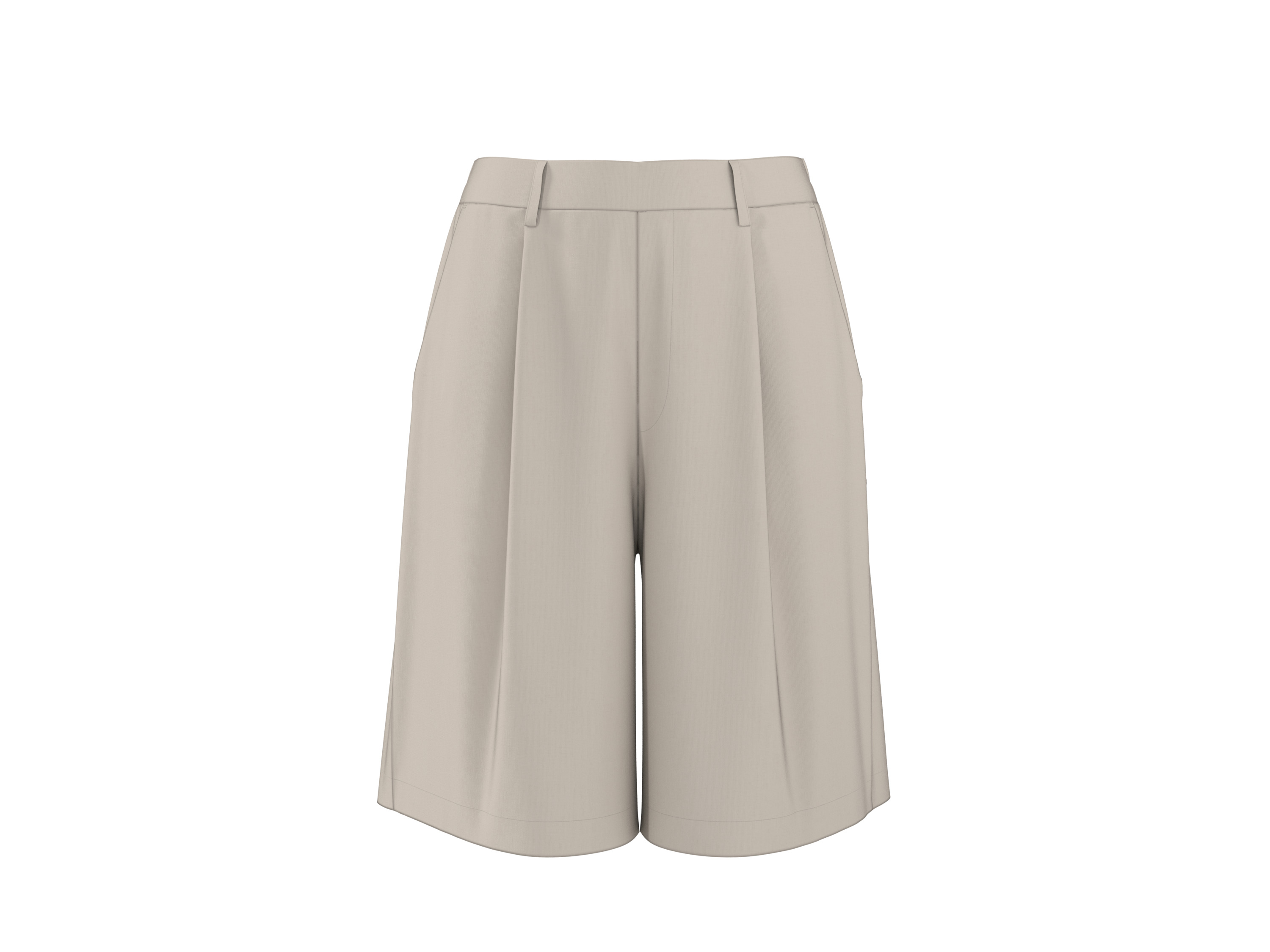 esmara® Dámské bermudy s podílem lnu (béžová, M(40/42))